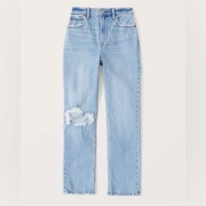 ABERCROMBIE Curve Love Ultra High Rise 90s Straight Jean